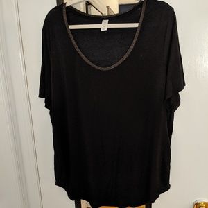 Old Navy Luxe Tee with Metallic Trim